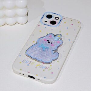 Cute Party Puppy "GOOD LUCK" Phone Case
